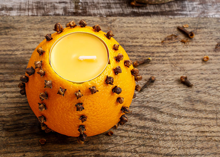 Step 8: Organge candle holder