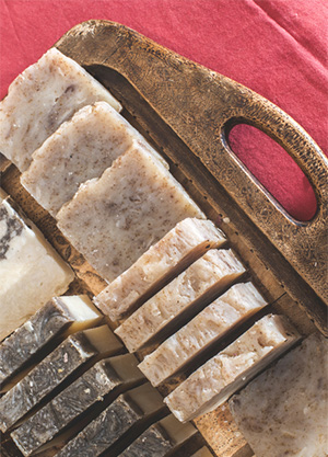 soap on carrying board