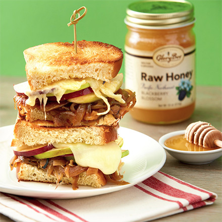 Grilled Cheese with GloryBee Honey