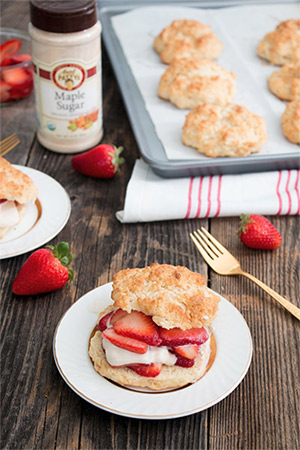 Strawberry shortcake maple sugar