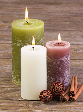 Pillar Candles Cinnamon