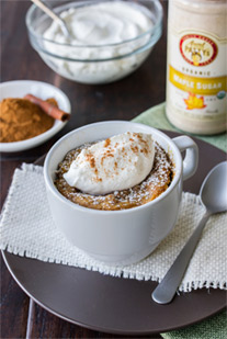 Mug Cake with Maple Sugar