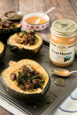 Acorn Squash Raw Honey