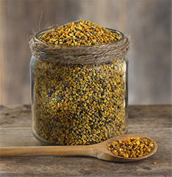 Pollen in jar